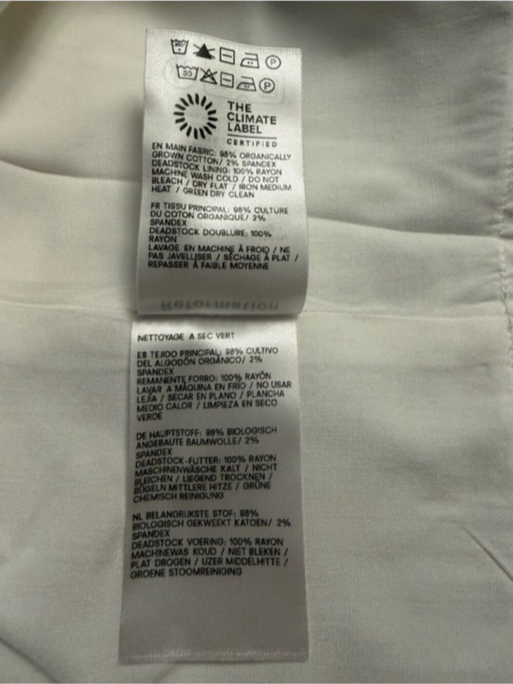 NEW Reformation Jordan Two Piece Short Sleeve Skirt Set Cotton White | US 4 UK 8 - Picture 16 of 16